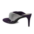 thumbnail image 3 of XYD Women Fashion Rhinestones Studded Band Flip Flops High Heel Open Toe Thong Sandals Dressy Party Shoes Size 7 Purple, 3 of 4