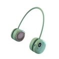 thumbnail image 2 of Lipstore Neck Hanging Fan Leafless Easy Carrying Adjustable Small Personal Fan Multipurpo Green, 2 of 8