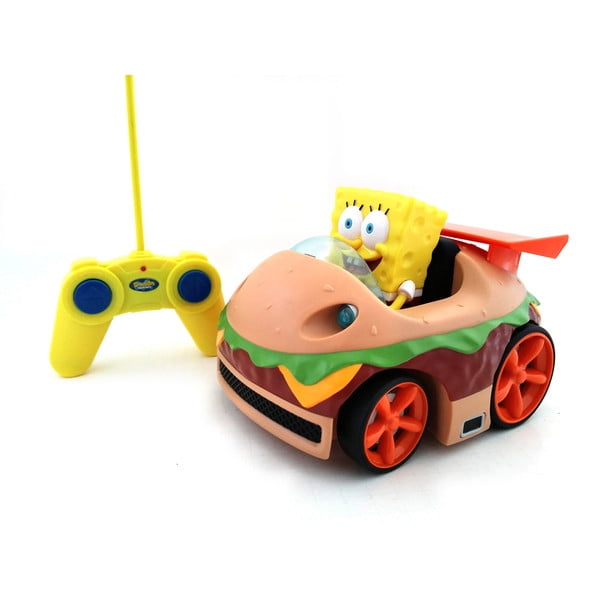 Remote Control Krabby Patty Car SpongeBob Action Figure RC Vehicle Kids Toy Gift 