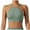 Green, variant on CFLVAEK Halter Sports Bras for Women High Impact Adjustable Strap Workout Bralette Comfort Wireless Running Gym Tops M
