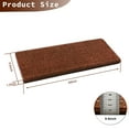 thumbnail image 3 of Pure Era Bullnose 9" x 30" Carpet Stair Treads Protector Cover Indoor Non Slip Self Adhensive Set of 7,Redwood Brown, 3 of 10