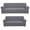 Light Gray, variant on 2-Piece Sofa and Loveseat Slipcovers, Couch and Loveseat Covers Set, Form fit Stretch, Wrinkle Free, Furniture Protector, Sofa Covers for Living Room, Polyester Spandex (Black)