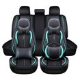 thumbnail image 4 of Universal Deluxe PU Leather 5-Seats Car Seat Cover Front Rear Cushion Full Set, 4 of 7