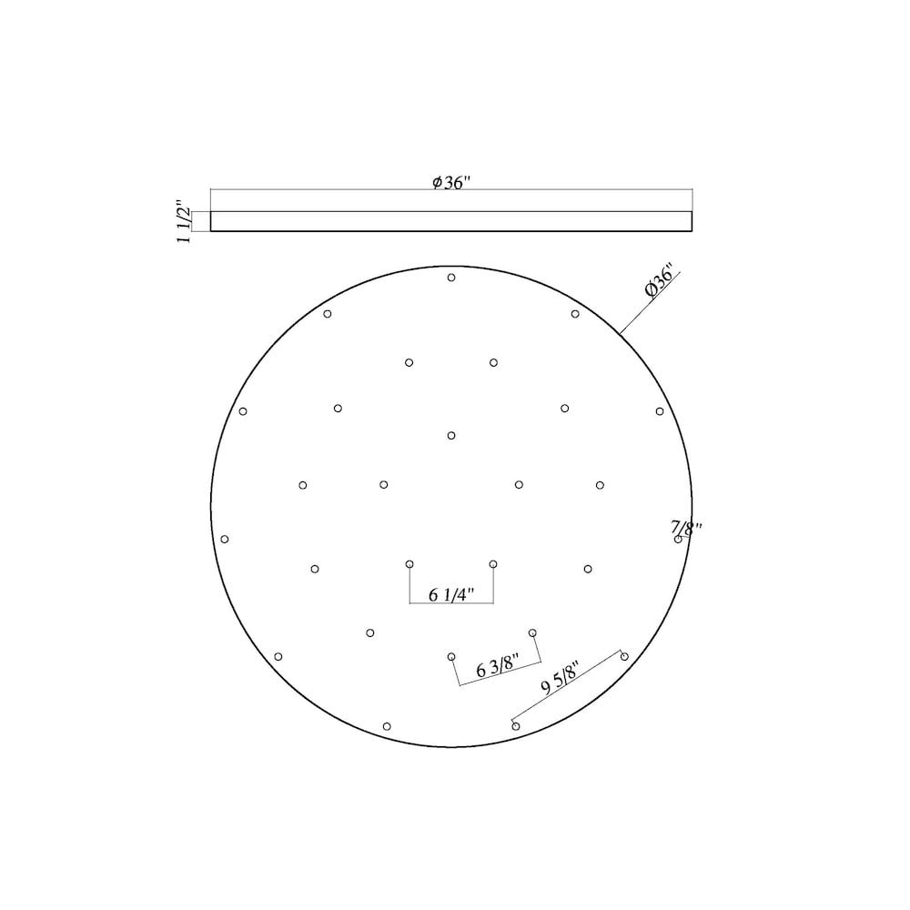 Z-Lite 27 Light Ceiling Plate