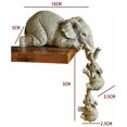 thumbnail image 1 of Elefante Sitter Mano, Elefante Sitter Resina Figuras Adornos, Juego De 3 De Elefante Madre Dos Bab ZefeiWu 1327534260069, 1 of 1