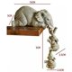 thumbnail image 1 of Elefante Sitter Mano, Elefante Sitter Resina Figuras Adornos, Juego De 3 De Elefante Madre Dos Bab ShuxiuWang 8390613625441, 1 of 1