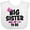 AA-White, variant on Inktastic Big Sister to Be with Bow and Arrow Girls Baby Bib