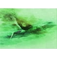 thumbnail image 1 of Ahgly Company Machine Washable Indoor Rectangle Transitional Green Area Rugs, 2' x 4', 1 of 7
