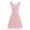 Pink, variant on Plus Size Women formal Wedding Bridesmaid High-waist Party Ball Prom Gown Cocktail Dress Yellow XXXXXL(XXXXXL)