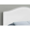 thumbnail image 4 of Bed Headboard Only Full Size Bedroom Upholstered Pu Leather Look White, 4 of 5