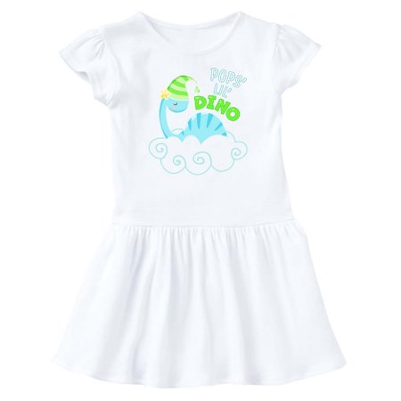 

Inktastic Pop s Lil Dino with Cute Blue Baby Dinosaur Gift Baby Girl Dress