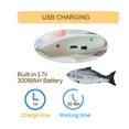 thumbnail image 3 of Pez de juguete eléctrico, juguete interactivo para gatos, juguete eléctrico USB de felpa para gatos con juguete para masticar hierba gatera para que los gatos jueguen, muerdan, masticen y pateen, 3 of 7