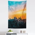 thumbnail image 1 of America Tapestry, Cruising Downtown Los Angeles Beauty of Sunset Between the Palm Trees Panorama, Fabric Wall Hanging Decor for Bedroom Living Room Dorm, 5 Sizes, Multicolor, by Ambesonne, 1 of 1