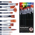 thumbnail image 4 of Juego De Pintura Acrílica Con 12 Pinceles De Arte, 36 Colores (2 Oz/Botella), Pintura Acrílica Para Pintar Lienzo, Madera, Cerámica Y Tela, Juego De Pintura Para Principiantes, Estudiantes Y Artistas, 4 of 7