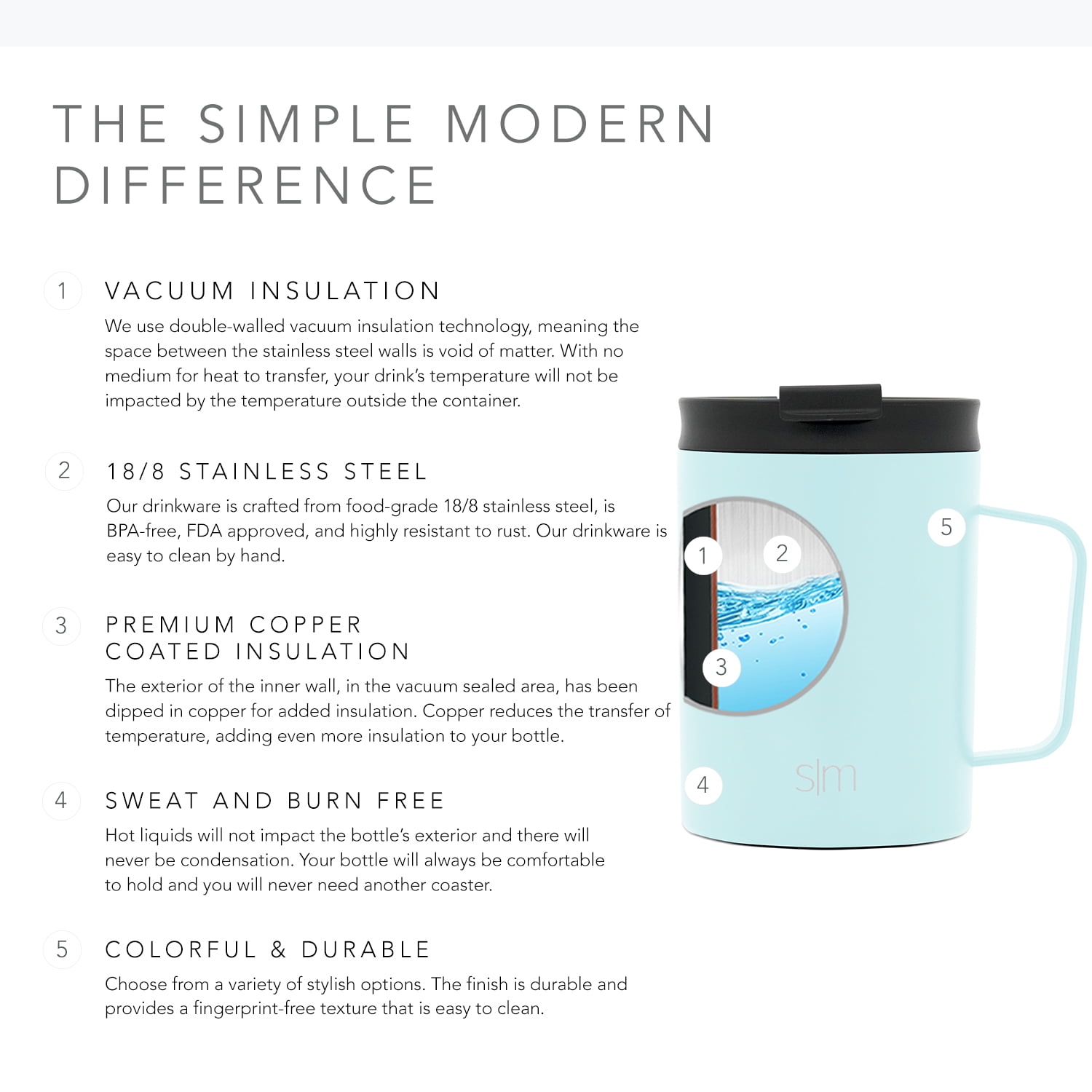 Simple Modern Travel Coffee Mug Tumbler with Flip Lid | Reusable Insulated  Stainless Steel Cold Brew…See more Simple Modern Travel Coffee Mug Tumbler