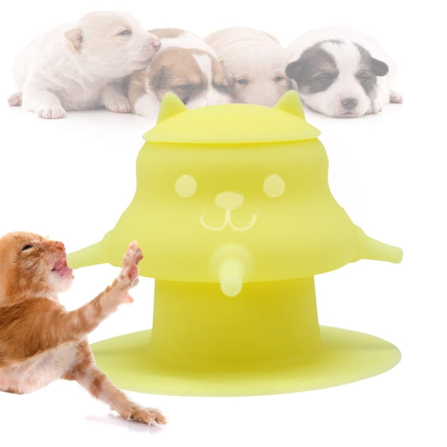 Tazón de leche para mascotas con ventosa de silicona, dispositivo de alimentación para proteger el nacimiento con múltiples tetinas, adecuado para gatitos y cachorros. Dispositivo de alimentación de s
