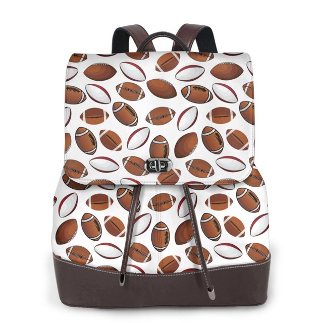 Fotbe Football Mochila Bolso con Estampado para Mujer, Mochila Antirrobo de Nylon Impermeable, Bolsa Ligera de Hombro