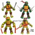 thumbnail image 1 of 4pcs/Set s Action Figure Film Donatello Leonardo Movable Figurine Model Toys PVC Collection Cake Decorations, 1 of 5