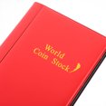 thumbnail image 3 of YSNOOWE Portable Coin Collection Book Red PU Coin Holder for Organized Home Display, 3 of 7