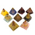 thumbnail image 4 of Orgonite Arbre de Vie Péridot Pyramide Cristaux de Guérison pour Protection Méditation Yoga, 4 of 4