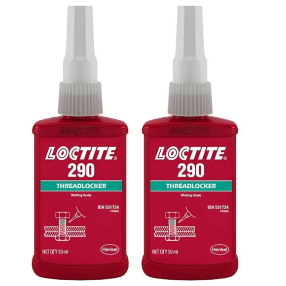 2x Loctite 290 Green Medium-High Strength Threadlocker 50ml 2024 Expiry