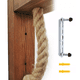 thumbnail image 3 of Lámpara Pared Estilo Vintage Cuerda Madera Rústica, 3 of 5