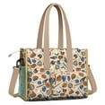 thumbnail image 2 of Teacher Tote Bag,Beige Baseball Gear Pattern Teacher Utility Tote Bag,Large Work Tote Bags for Women with Multiple Pockets,Top Zipper Closure,13.8x10.6x6.7 Inch, 2 of 5