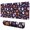 Dark Halloween Pattern, variant on Halloween Dancing Pumpkin Skeleton Extended Large Mouse Pad, Gaming Desk Pad with Non Slip Base & Stitched Edges, Thick Padded Gifts for Coworkers Family Friends,31.5"x11.8"
