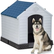 YRLLENSDAN 41/27/ 35 inch Large Dog House Outdoor, Waterproof Dog Houses for Large Dogs Outdoor with Air Vents and Elevated Floor Plastic Doghouse Outdoor Weatherproof for Small Medium Dogs