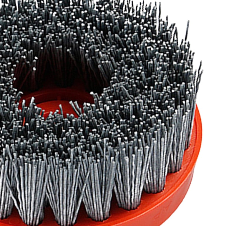 1PC 4Inch Circular Antique Abrasive Brush Stone Granite Polishing Cleaning M14 Abrasive Tools Nylon Brush,120grit