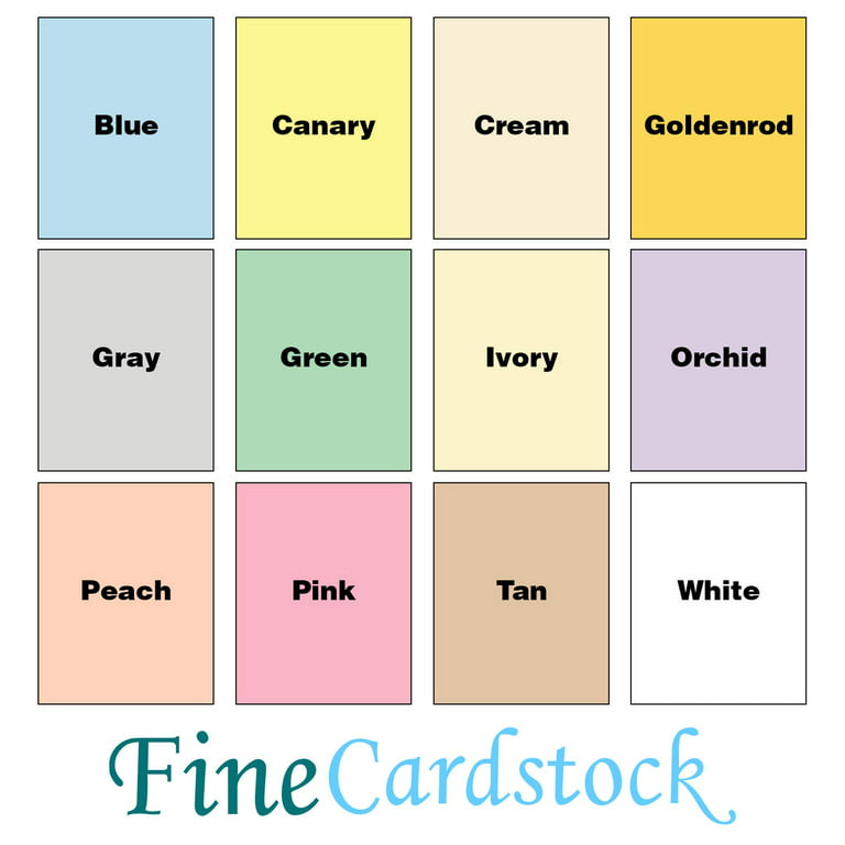 Blue Pastel Color Card Stock Paper, 67lb Cover Medium Weight Cardstock, for Arts