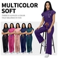 thumbnail image 7 of Niaahinn Women's Medical Scrub Jumpsuit - Mandarin Collar, with Drawstring Waist for Nursing Uniforms, 7 of 7