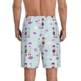 thumbnail image 3 of Kdxio Poodle Dog Print Mens Sleep Shorts Bottoms Soft Comfy Pajama Wear Pants with Drawstring Pockets, 3 of 7