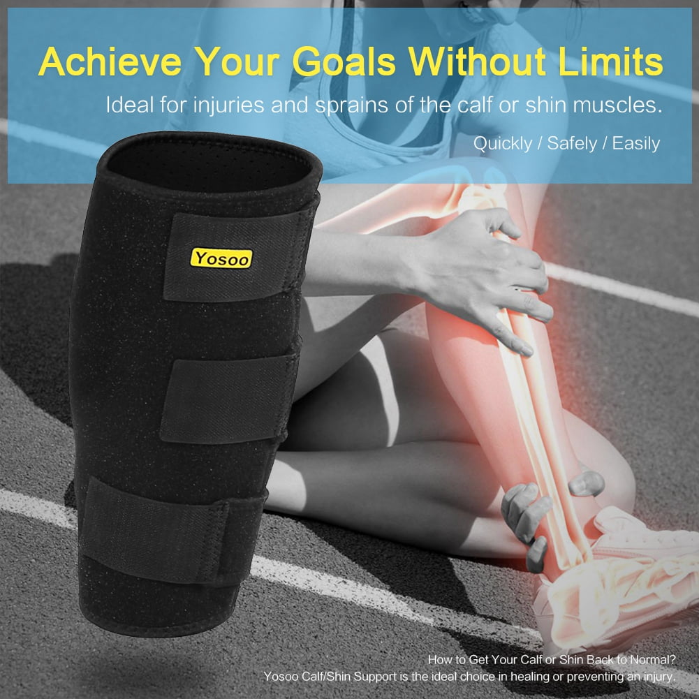 Adjustable Calf Support Brace Shin Splint Wrap Compression Sleeve Muscle Pain 