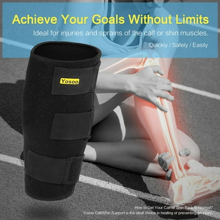 Yosoo Calf Compression Brace Shin Splint Sleeve Support Lower Leg Muscle Wrap, Calf
