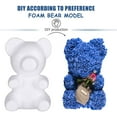 thumbnail image 2 of 6pcs 20cm Modelling Bear Mold DIY Craft for Flower Arranging Gift Wedding Party Valentine Decoration (White), 2 of 5
