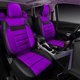 thumbnail image 2 of Fundas para asientos de vehículo CAR PASS juego completo 5 piezas morado y negro, 2 of 8