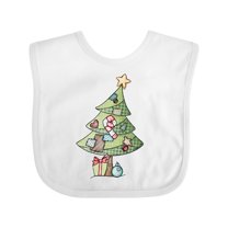 Inktastic Christmas Tree Boys or Girls Baby Bib