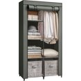 thumbnail image 1 of Portable Closet Wardrobe Closet Organizer with NonWoven Fabric Cover Hanging Rods and Shelves x x es Large Capacity for Bedroom Living Room Ink URYGBK, 1 of 9