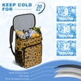 thumbnail image 6 of Travel Cooler Bag - Yellow and Black Of Leopard Print Camping Beer Cooler Backpack with Bottle Opener- Waterproof Insulated Picnic Backpacks - Cooler Bag for Beach, 6 of 6