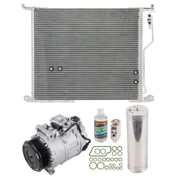 For Mercedes S55 AMG 2001 2002 A/C Kit w/ AC Compressor Condenser & Drier - BuyAutoParts