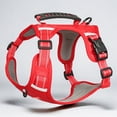 thumbnail image 3 of Dog Harness and Leash Combo No Pull Dog Harness Step In Dog Vest Harness Reflective Adjustable Soft Padded Pet Harness with 5ft Leash Red Size L for Medium Large Dogs Walking Training, 3 of 9