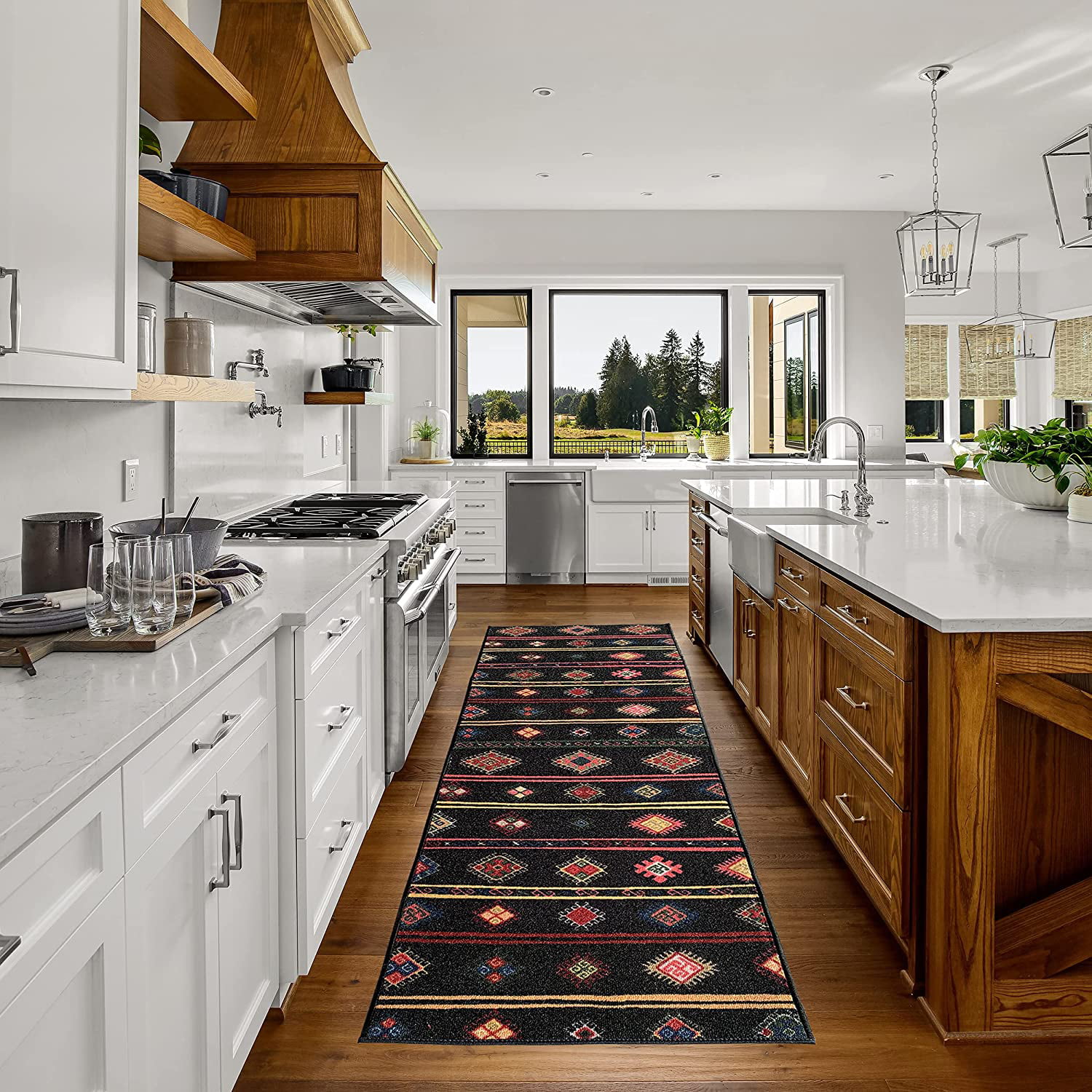 Details about   Wahable Non-Slip Skid Carpet Runner Rug for Long Narrow Hallway Kitchen Stair 