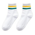 thumbnail image 1 of Men/Women Two Stripes Sport Cotton Crew Cotton crew socks Socks Elastic Cuff Breathable Moisture Wicking, 1 of 9