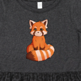 thumbnail image 4 of Inktastic Red Panda T-shirt Girls Toddler Dress, 4 of 5