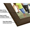 thumbnail image 5 of Americanflat 4x6 Inch Hinged Picture Frame with Glass Front - Displays 2 4x6 Inch Pictures, Stands Vertically on Desktop or Table Top , Walnut 4x6 Double Fold Walnut, 5 of 5