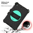thumbnail image 6 of iPad mini Case with Shoulder Strap For Kids, Dteck 360 Rotating Kickstand Hand Strap Heavy Duty Shockproof Case Silicone Protective Cover for iPad mini 1 2 3 4 5 7.9 inch, Black+Mint, 6 of 6