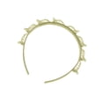thumbnail image 2 of Sonducket Diadema Unisex Alice para hombre y mujer, banda deportiva para el pelo, aro de Metal, flequillo doble, horquilla para el pelo, accesorio para el Accesorio para el cabello amarillo, 2 of 8