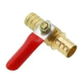 Mlless 6/8/10/12mm Hose Barb Inline Brass Shutoff Valve for Water/Air