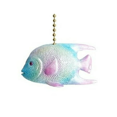 Tropical Ocean Reef Angel Fish Ceiling Fan Pull, Measures 2 inches By Clementine